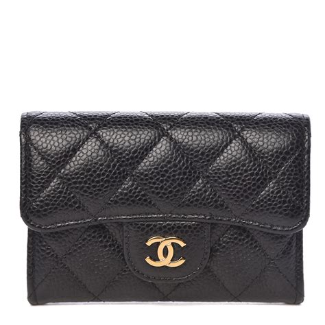 chanel classic flap card holder caviar|Classic Card Holder .